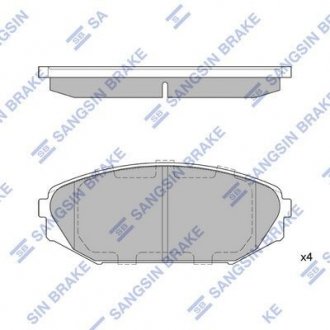 Колодки дискового гальма Hi-Q (SANGSIN) SP1271 (фото 1)