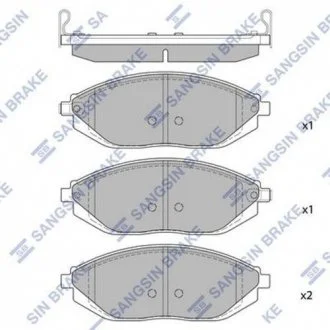 Тормозные колодки дисковые передние Hi-Q (SANGSIN) SP1392
