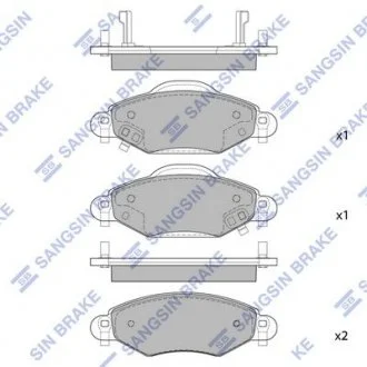 Колодки дискового тормоза Hi-Q (SANGSIN) SP1419