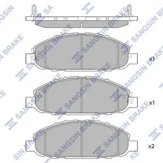 Колодки дискового тормоза Hi-Q (SANGSIN) SP1447