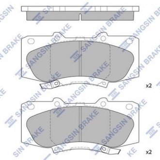 Кт. Тормозные колодки дисковые Hi-Q (SANGSIN) SP1484