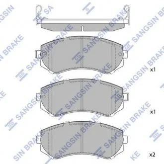 Тормозные колодки Hi-Q (SANGSIN) SP1492