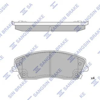 Колодки тормозные передние Chrysler 300 (11-), Dodge Charger (11-) Hi-Q (SANGSIN) SP1507