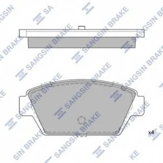 Тормозные колодки Hi-Q (SANGSIN) SP1514