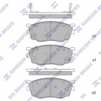 Тормозные колодки дисковые передние Hi-Q (SANGSIN) SP1529