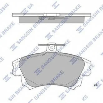 Колодки пер Mitsubisi Carisma MR527656 Hi-Q (SANGSIN) SP 1530