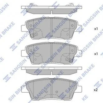 Колодки дискового тормоза Hi-Q (SANGSIN) SP1546