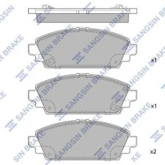 Колодки дискового тормоза Hi-Q (SANGSIN) SP1572