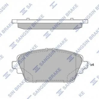 Колодки гальмові дискові передні Hi-Q (SANGSIN) SP1582