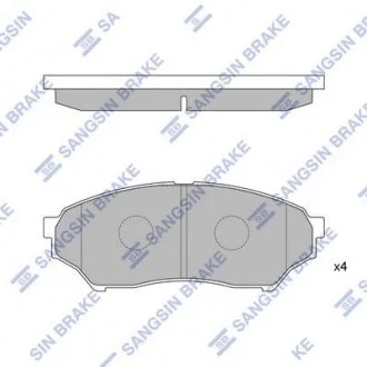 Колодки дискового тормоза Hi-Q (SANGSIN) SP1585