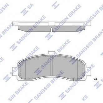 Колодки дискового тормоза Hi-Q (SANGSIN) SP1586