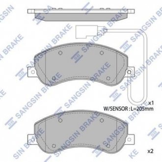 Кт. Тормозные колодки дисковые Hi-Q (SANGSIN) SP1675