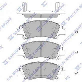 Колодки гальмові дискові передні Hi-Q (SANGSIN) SP1719