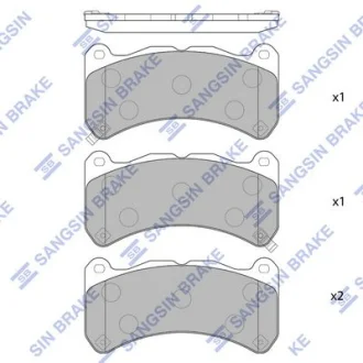 Колодки гальмівні передні Lexus IS F (08-) HI-Q Hi-Q (SANGSIN) SP1775