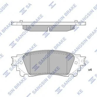 Колодки дискового тормоза Hi-Q (SANGSIN) SP1827
