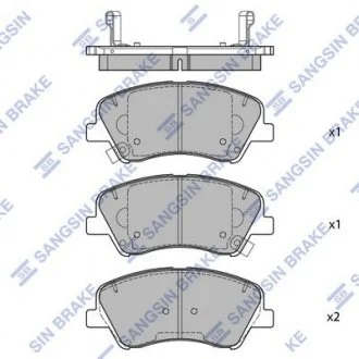 Тормозные колодки Hi-Q (SANGSIN) SP1901
