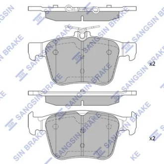 Комплект гальмівних колодок Hi-Q (SANGSIN) SP1998