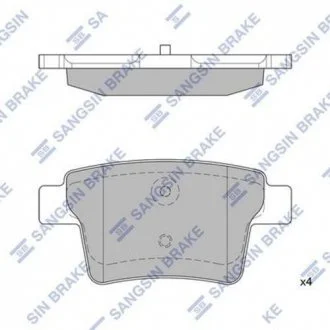 Колодки тормозные задние Hi-Q (SANGSIN) SP2095