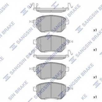 Колодки гальмові дискові передні Hi-Q (SANGSIN) SP2107