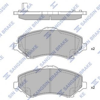 Колодки дискового гальма Hi-Q (SANGSIN) SP2185