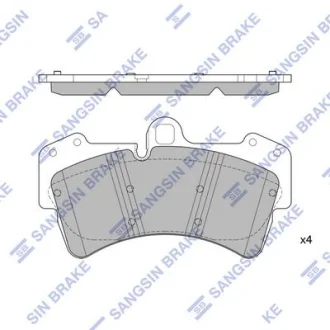 Колодки тормозные передние Audi Q7 (4L) (06-), VW Touareg (7LA,7L6,7L7) (07-), P Hi-Q (SANGSIN) SP2197