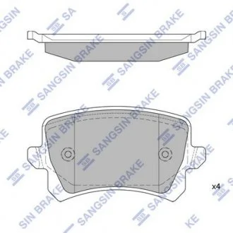 Кт. Гальмівні колодки дискові Hi-Q (SANGSIN) SP2263