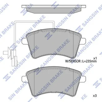 Колодки тормозные передние Renault Kangoo (08-), Kangoo Express (11-) Hi-Q (SANGSIN) SP4059A