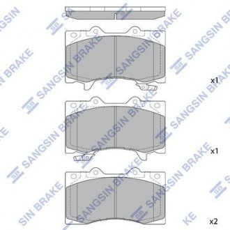 Колодки дискового гальма Hi-Q (SANGSIN) SP4090 (фото 1)