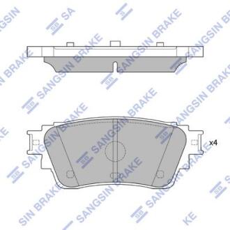 Колодки дискового тормоза Hi-Q (SANGSIN) SP4338