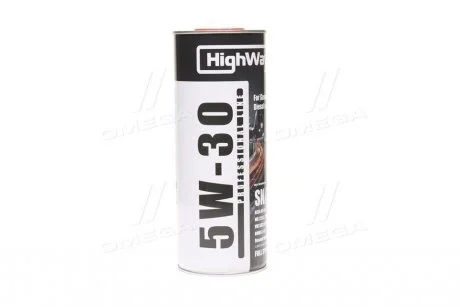 Масло моторное. 5W-30 SN/CF (Канистра 1л) HighWay 10116