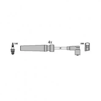 Комплект проводов зажигания HITACHI 134119