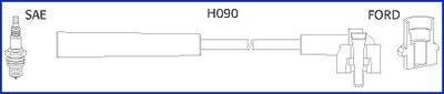 Комплект проводов зажигания HITACHI 134673 (фото 1)