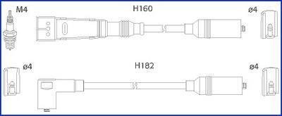 Комплект дротів запалювання HITACHI 134716