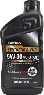 Масло моторное Synthetic Blend 5W-30 0,946л HONDA 087989134