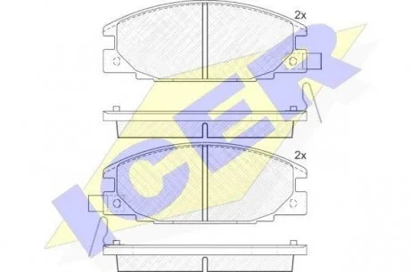 Гальмівні колодки./BN572271GDB870 ICER 140853