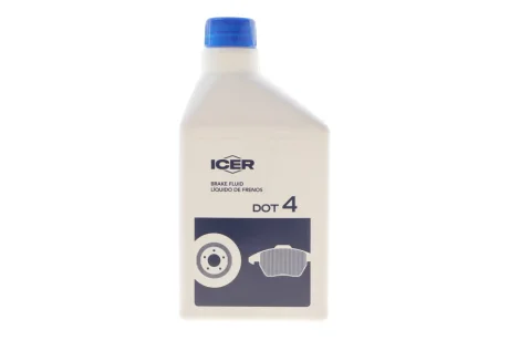 Фото 1 - тормозная жидкость DOT4 ABS (0,5л)) ICER 950002 Тормозная жидкость DOT4 ABS (0,5л)) ICER 950002 (фото 1)