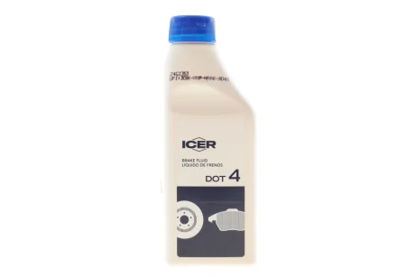 Рідина гальмівна DOT 4 (0,25L) ICER 950005 (фото 1)