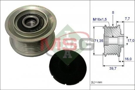 Обгонная муфта INA 535 0078 10 (фото 1)