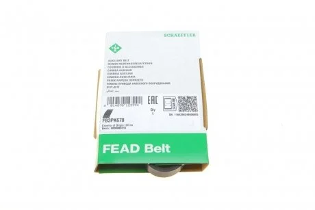 PASEK WIELOROWK. 3PK670 INA FB3PK670