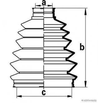 Пыльник привода колеса JAKOPARTS J2864018