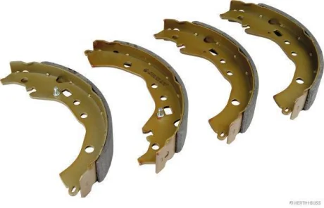 Колодки гальмівні барабанні (комплект 4 шт) JAKOPARTS J3502004 (фото 1)