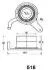 Фото 2 - mitsubishi натяжной ролик lancer / galant 1,8d JAPANPARTS BE-516 MITSUBISHI Натяжной ролик LANCER / Galant 1,8D JAPANPARTS BE-516 (фото 2)
