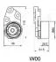 Фото 2 - натяжной ролик JAPANPARTS BE-W00 Натяжной ролик JAPANPARTS BE-W00 (фото 2)