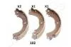 JAPANPARTS NISSAN Щеки торм. задние Tiida 07- GF-102AF