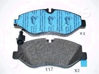Комплект тормозных колодок, дисковый тормоз JAPANPARTS PA-117AF