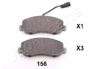 RENAULT Тормозные колодки передн.Master III 10- JAPANPARTS PA-156AF