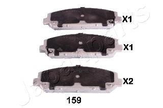 NISSAN Тормозные колодки передн. INFINITI QX56 5,5 12- JAPANPARTS PA-159AF (фото 1)