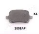Комплект гальмівних колодок, дискове гальмо JAPANPARTS PA-2008AF (фото 1)