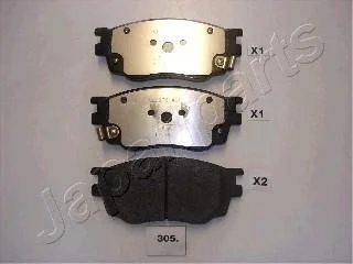 MAZDA Тормозные колодки передн.6 02- JAPANPARTS PA-305AF