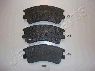MAZDA Тормозные колодки перед. MAZDA 6 02- JAPANPARTS PA-307AF